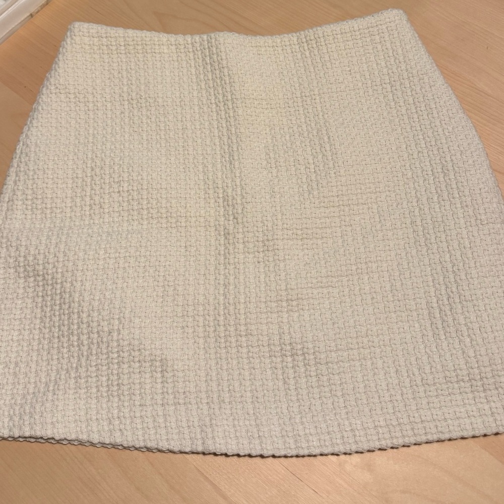 Frankie Shop Cream Knit Miniskirt L